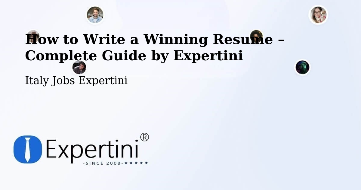 Resume Writing Guide for Job Seekers – Ispra - Ispra, Italy Jobs Expertini